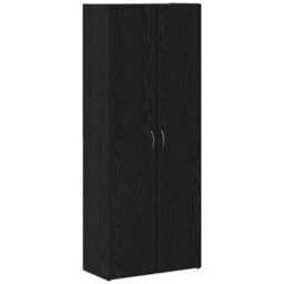 Walplus Office Cabinet Black Oak 60 X 32 X 153 Engineered Wood - thumbnail 2