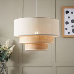 Inlight Lano Natural Rattan Round Lamp Shade (D)40Cm - thumbnail 3