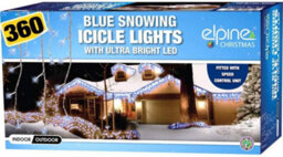 360 Led Christmas Snowing Icicle Blue Lights Bright Indoor Outdoor Xmas Tree Decoration