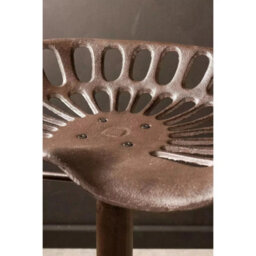 Cast Iron Bar Stool Industrial Home Decor Swivel Chair Adjustable Tractor Seat 1X - thumbnail 3