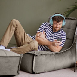 icon Dolce Lounger Bean Bag Charcoal Grey Velvet Bean Bag Chair - thumbnail 7