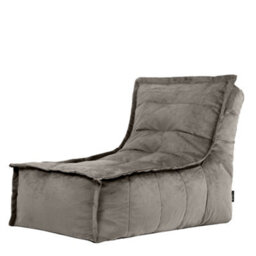 icon Dolce Lounger Bean Bag Charcoal Grey Velvet Bean Bag Chair - thumbnail 3