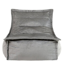 icon Dolce Lounger Bean Bag Charcoal Grey Velvet Bean Bag Chair - thumbnail 4