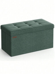 LEDREM Storage Ottoman, Foldable Small Ottoman Foot Rest, 38 X 76 X 38 Cm Foot Stool, Cube Ottoman With Storage, Load Up To 300 Kg - thumbnail 9