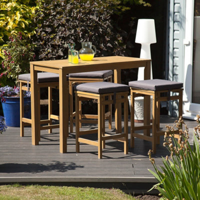Suntime Outdoor Garden Furniture Harley Wooden Bar Set - image 1