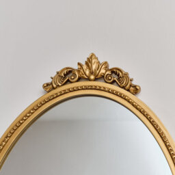 Melody Maison Large Oval Ornate Edge Gold Mirror 80Cm X 50Cm - thumbnail 3