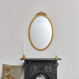 Melody Maison Large Oval Ornate Edge Gold Mirror 80Cm X 50Cm - thumbnail 5
