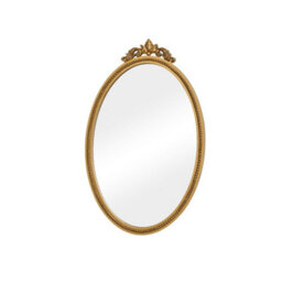 Melody Maison Large Oval Ornate Edge Gold Mirror 80Cm X 50Cm - thumbnail 8