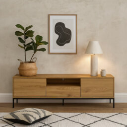 Wyld Haus Galway 140Cm Wild Oak Tv Unit 2 Doors 1 Drawer 1 Shelf - thumbnail 1