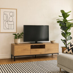 Wyld Haus Galway 140Cm Wild Oak Tv Unit 2 Doors 1 Drawer 1 Shelf - thumbnail 2