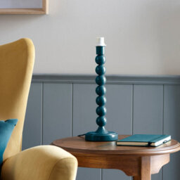 Loops Stylish Gloss Marlin Blue Table Lamp Base - E14 Compatible For Custom Lighting - thumbnail 2