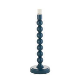 Loops Stylish Gloss Marlin Blue Table Lamp Base - E14 Compatible For Custom Lighting