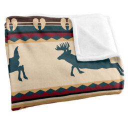 Jq Licensing Silky Deer Supersoft Blanket Multicoloured (One Size) - thumbnail 3