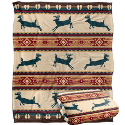 Jq Licensing Silky Deer Supersoft Blanket Multicoloured (One Size) - thumbnail 2