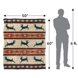 Jq Licensing Silky Deer Supersoft Blanket Multicoloured (One Size) - thumbnail 5