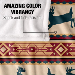 Jq Licensing Silky Deer Supersoft Blanket Multicoloured (One Size) - thumbnail 4