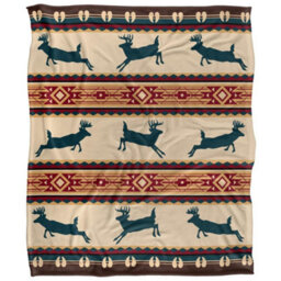 Jq Licensing Silky Deer Supersoft Blanket Multicoloured (One Size) - thumbnail 1