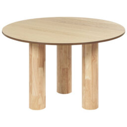 Beliani Dining Table Orin Light Ash Wood 120 Cm 120 Cm - thumbnail 1