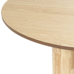 Beliani Dining Table Orin Light Ash Wood 120 Cm 120 Cm - thumbnail 4