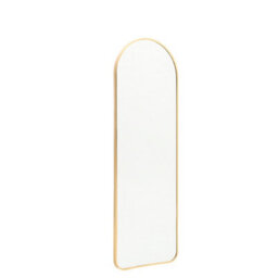 Living And Home Rose Gold Wall Mounted Framed Mirror Arch Full Length Mirror W 40 Cm X H 120 Cm - thumbnail 4