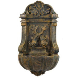 Primrose Verdi Aged Verdigris Outdoor Wall Fountain H86Cm - thumbnail 1