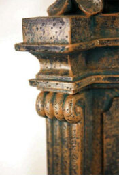 Primrose Verdi Aged Verdigris Outdoor Wall Fountain H86Cm - thumbnail 4