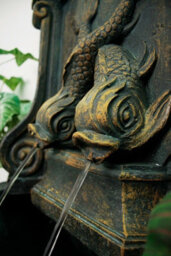 Primrose Verdi Aged Verdigris Outdoor Wall Fountain H86Cm - thumbnail 8