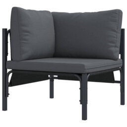 Berkfield Garden Sofa Set 9 Pcs Anthracite Steel - thumbnail 5