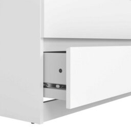 Wyld Haus Budapest Tall 5-Drawer White Gloss Chest Of Drawers - thumbnail 7