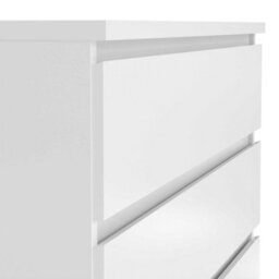 Wyld Haus Budapest Tall 5-Drawer White Gloss Chest Of Drawers - thumbnail 6