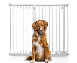 Bettacare Extra Tall Elite Dog Gate, 116Cm - 125Cm, Matt White, Extra Tall 96.8Cm In Height, Pressure Fit Pet Gate - thumbnail 1