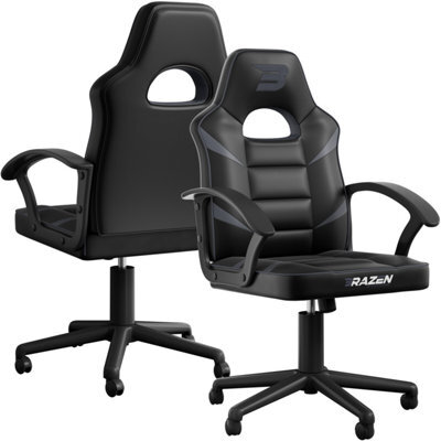 Brazen Valor Mid Back Pc Gaming Chair- Grey - image 1