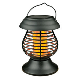 Gardenwize Solar Powered 2 In 1 Yellow Flame Lantern + Bug Zapper Decorative Garden Light Eco Friendly - thumbnail 2