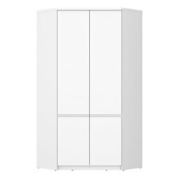 Furniture To Go Fribo Corner Wardrobe 2 Door In Alpine White - thumbnail 2