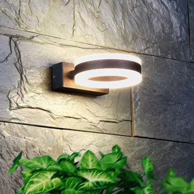 UKEW 20W Led Photocell Dusk Till Dawn Outdoor Waterproof Ip65 Up Down Wall Light 6000 - image 1