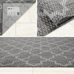 Homeart Outdoor Rugs Easy Cleaning Area Rugs For Balcony,garden,picnic,uv Weather Resistant  D.grey Cream,140X200 - thumbnail 6