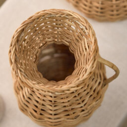Dibor Traditional Rattan Home Decor Urn Flower Vase - thumbnail 6
