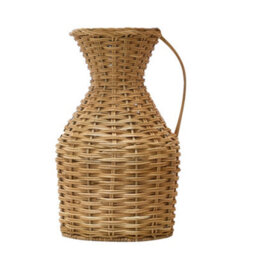 Dibor Traditional Rattan Home Decor Urn Flower Vase - thumbnail 2