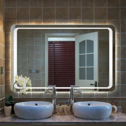 Thehotsale Bathroom Led Wall-Mounted Waterproof Anti-Fog Mirror 80 X 60Cm - thumbnail 5