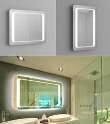 Thehotsale Bathroom Led Wall-Mounted Waterproof Anti-Fog Mirror 80 X 60Cm - thumbnail 6