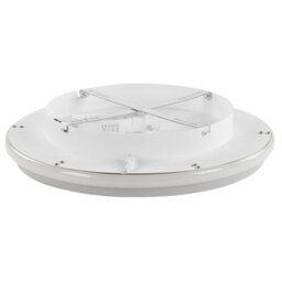 Beliani Ceiling Led Ring Light 64Cm - Gold Metal Frame, Opal Acrylic Shade, Warm White, Flush Mount - thumbnail 4