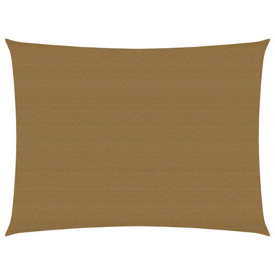 Berkfield Sunshade Sail 160 G/m2 Taupe 2X3 M Hdpe - image 1