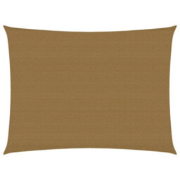 Berkfield Sunshade Sail 160 G/m2 Taupe 2X3 M Hdpe - thumbnail 1