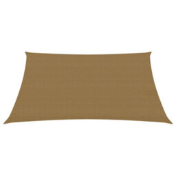 Berkfield Sunshade Sail 160 G/m2 Taupe 2X3 M Hdpe - thumbnail 2