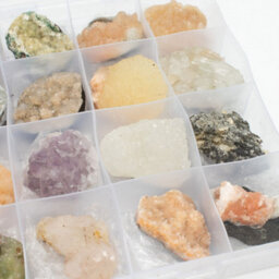 Mixed Indian Zeolite Mineral Specimens In Display Crystal Collector Set - thumbnail 5