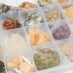 Mixed Indian Zeolite Mineral Specimens In Display Crystal Collector Set - thumbnail 4