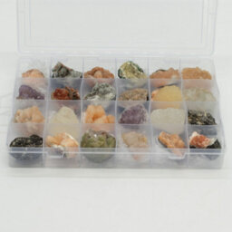 Mixed Indian Zeolite Mineral Specimens In Display Crystal Collector Set - thumbnail 7