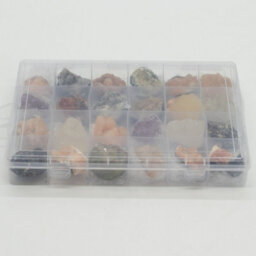 Mixed Indian Zeolite Mineral Specimens In Display Crystal Collector Set - thumbnail 6