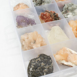Mixed Indian Zeolite Mineral Specimens In Display Crystal Collector Set - thumbnail 3