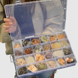 Mixed Indian Zeolite Mineral Specimens In Display Crystal Collector Set - thumbnail 8